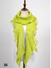 Long Knitted Ruffle Scarf